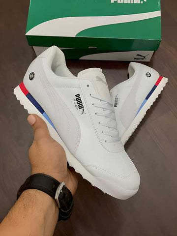 Puma Men's Fashionable Daily Wear Casual Shoes | Lightweight White Sports Sneakers | Synthetic Lace-Up Footwear