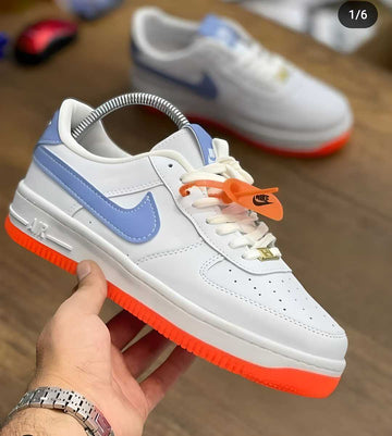 AIR men's Orange Dailywear Casual Shoes | Lightweight Synthetic Lace-Up Sneakers | Comfortable Airmix Sole Footwear