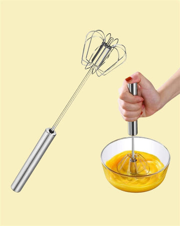 Manual Stainless Steel Kitchen Hand Whisk Mixer | Balloon Whisk for Beating, Mixing, Blending & Whipping (Pack of 1)
