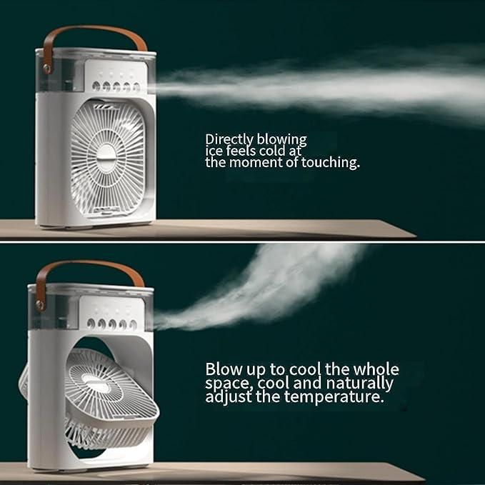 ❄️ Multifunction Water Spray Mist Fan – USB Portable Air Cooler & Humidifier for Home