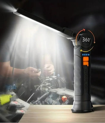 Magnetic LED COB Light – USB Rechargeable, Portable & Bright Work Light