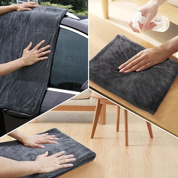 Professional Car Cleaning Towel – Thickened Ultrafine Fiber – High Absorbency, Soft & Durable