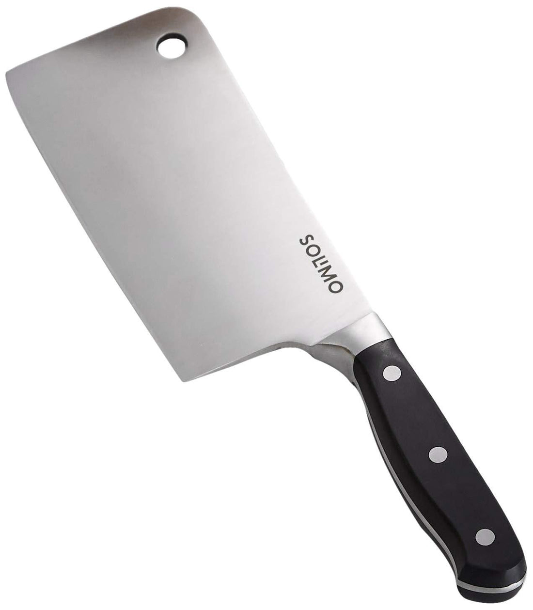 Solimo High Carbon Stainless Steel Chef Knife – 6.5 Inch Blade, Ergonomic Black Handle
