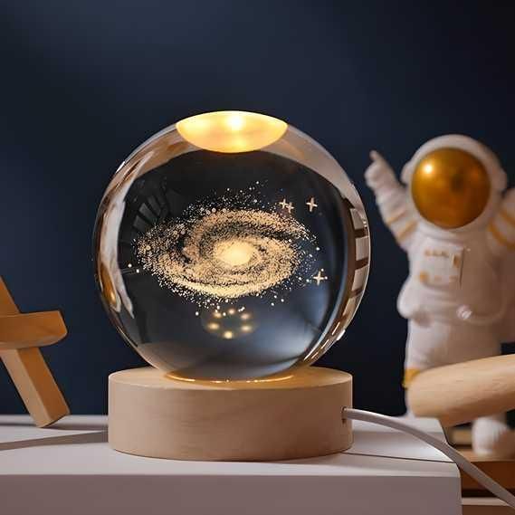 ✨ 3D Crystal Lamp Ball – Assorted Color LED Light Sphere for Home & Gifting