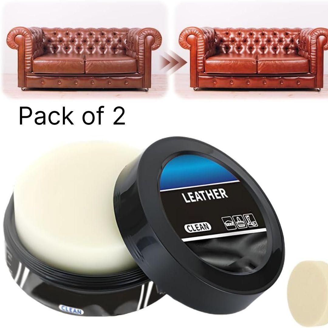 Cleaning Paste for Leather Care – Nourishing Cream for Shoes, Bags, Furniture & More (Pack of 2, 100g Each)