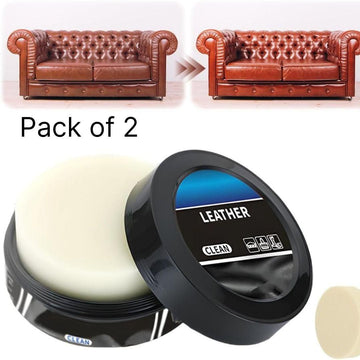 Cleaning Paste for Leather Care – Nourishing Cream for Shoes, Bags, Furniture & More (Pack of 2, 100g Each)