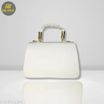 Graceful Stylish Slingbags Luxury High Quality PU Leather Women Shoulder Bag (White)