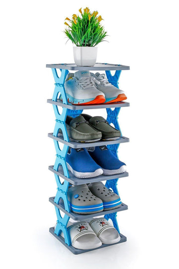 Smart Foldable 5-Layer Shoe Rack | Space-Saving Shoe Organizer Stand for Home & Entryway (Pack of 1, Assorted Color)
