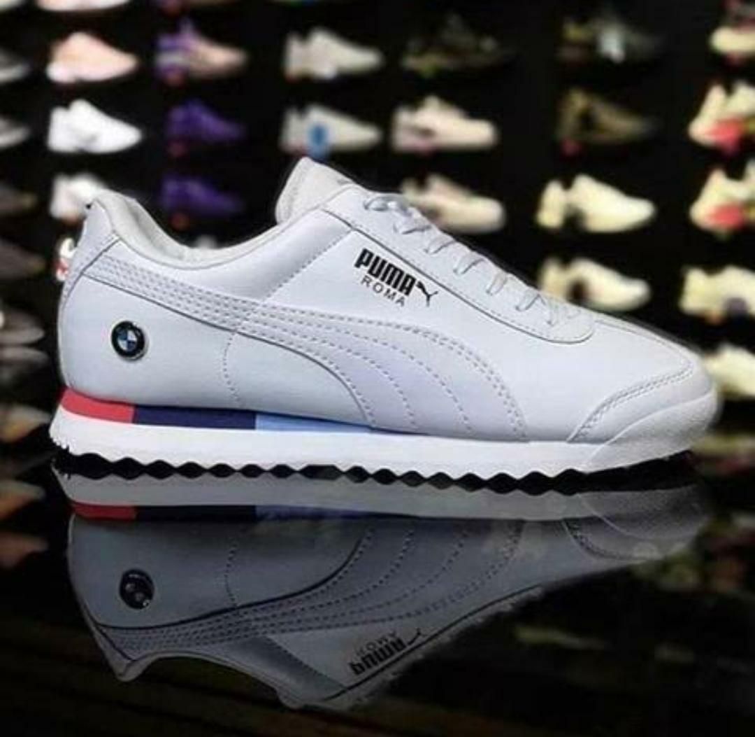 Puma Men's Fashionable Daily Wear Casual Shoes | Lightweight White Sports Sneakers | Synthetic Lace-Up Footwear