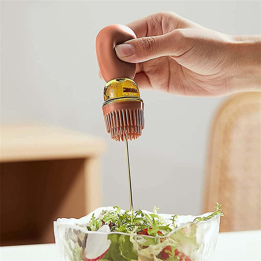 Oil Dispenser with Brush – 2-in-1 Precision Oil Applicator for Cooking & Grilling