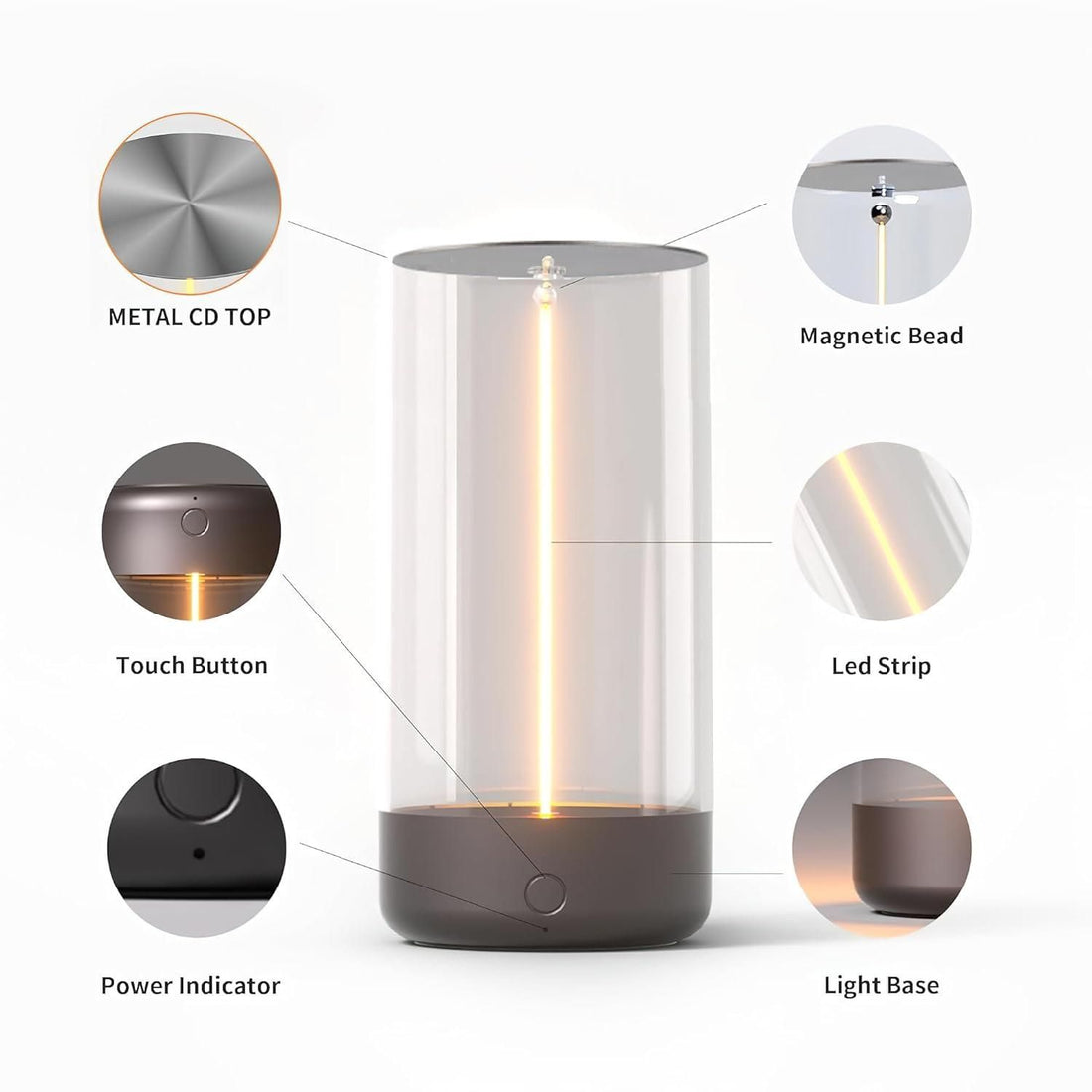Magnetic Lamp Light – Stylish & Versatile Desk and Decor Lamp