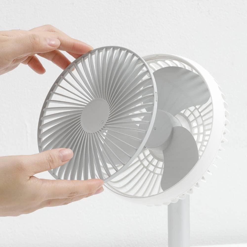 Rechargeable Telescopic Standing Fan – Adjustable Height Portable Desk Fan with 7200mAh Battery | Foldable, Quiet & 4-Speed Wind Modes for Home, Office, Outdoor Use