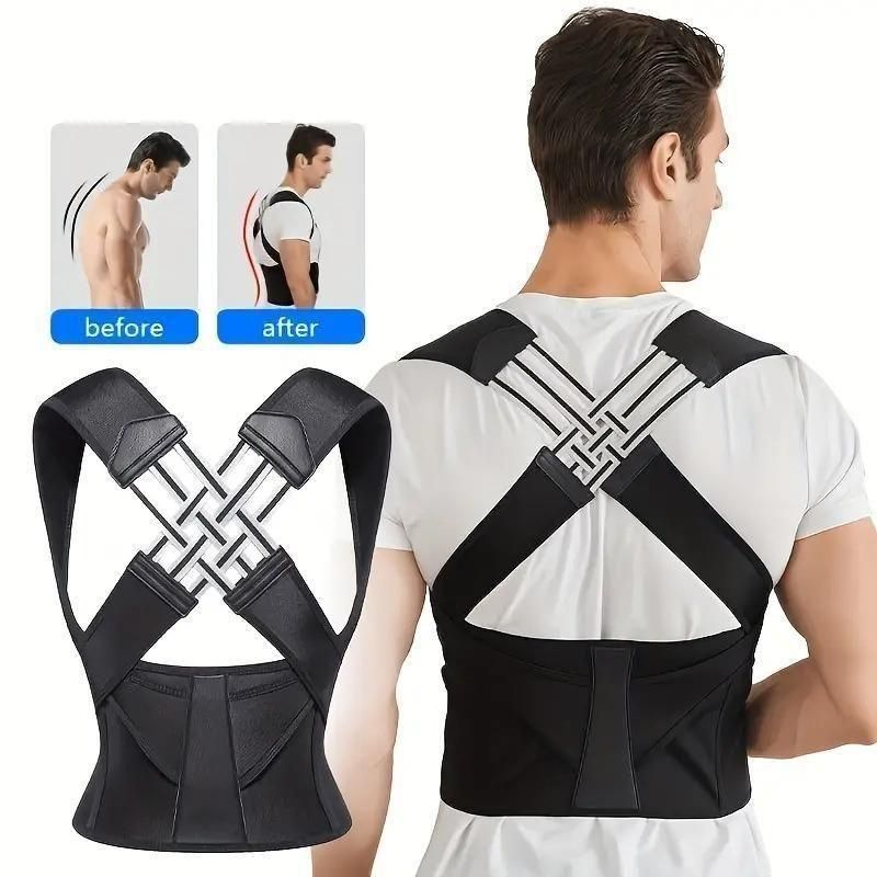 Adjustable Back Posture Corrector – Slouching Relief Belt for Women & Men