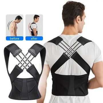 Adjustable Back Posture Corrector – Slouching Relief Belt for Women & Men