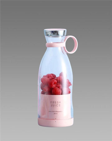 Travel Portable Mini Juice Blender | USB Rechargeable Juicer Bottle for Smoothies, Shakes & Drinks – 380ml (Assorted Color)