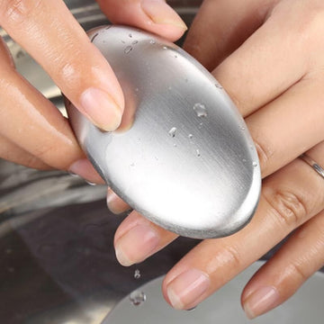 Odor Remover Stainless Steel Soap Bar – Eliminates Strong Food Smells from Hands