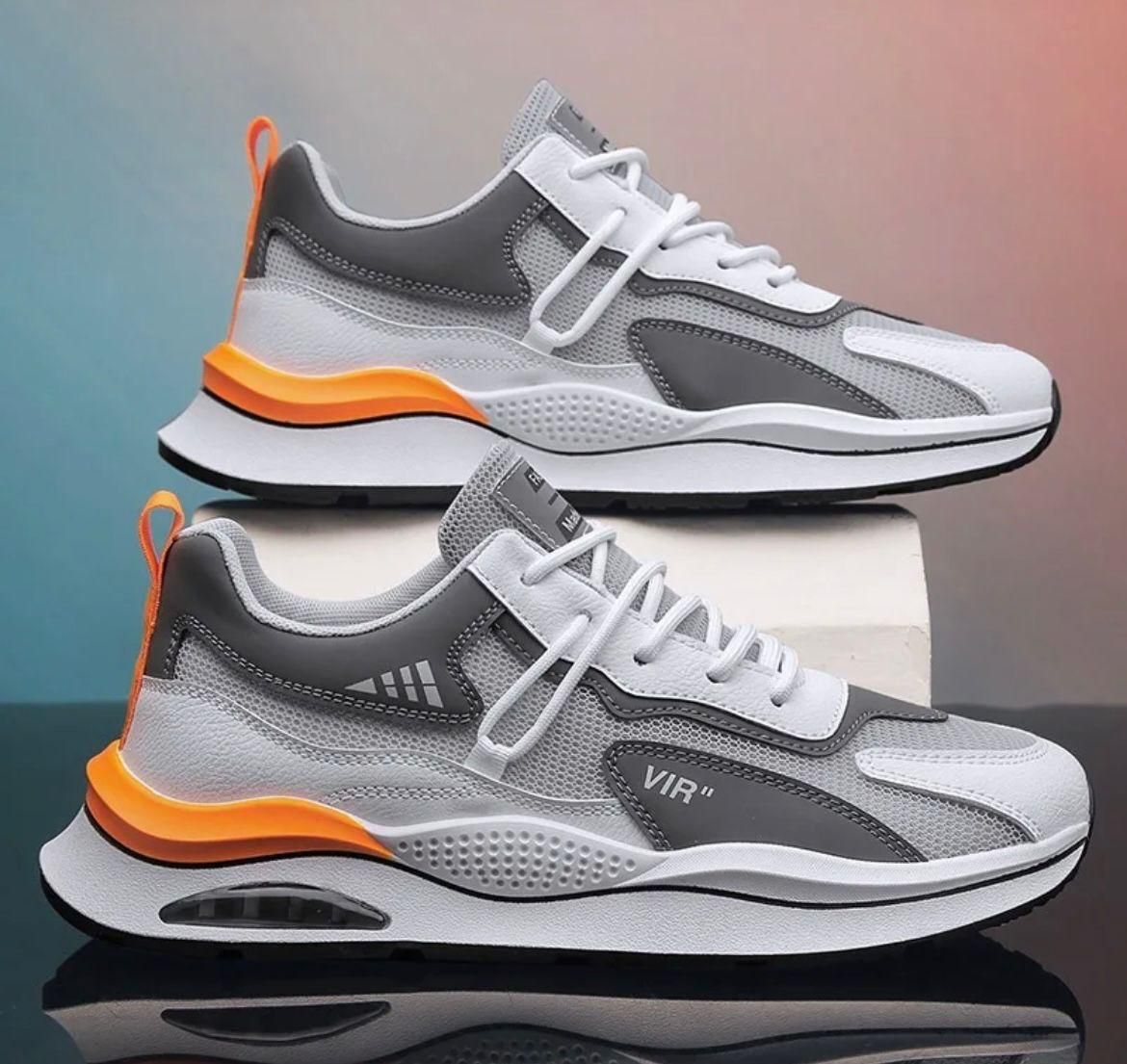 Men's Stylish White Lightweight Casual Shoes | Synthetic Lace-Up Sneakers | Comfortable Daily Wear Footwear