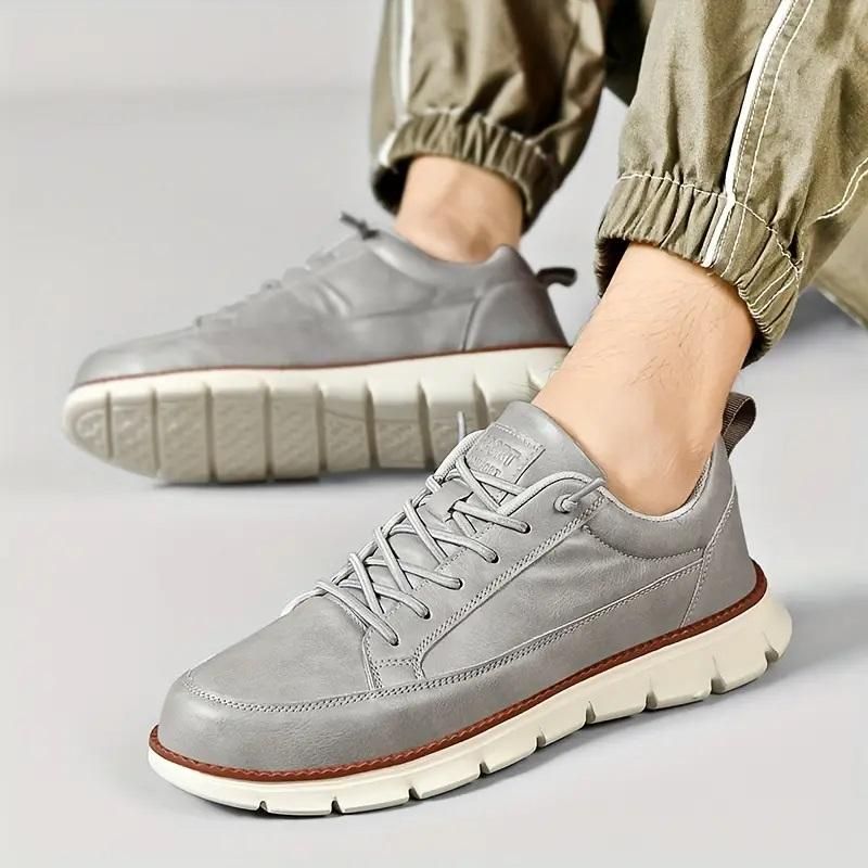 Ultra-Comfy Soft Sole Sneakers for Men – Grey – Stylish, Comfortable & Durable