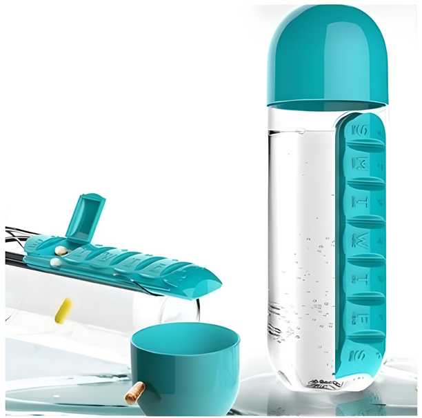 Pills Storage Bottle – Multicolor Plastic Pill Organizer for Travel & Daily Use | Compact & Lightweight (200g)