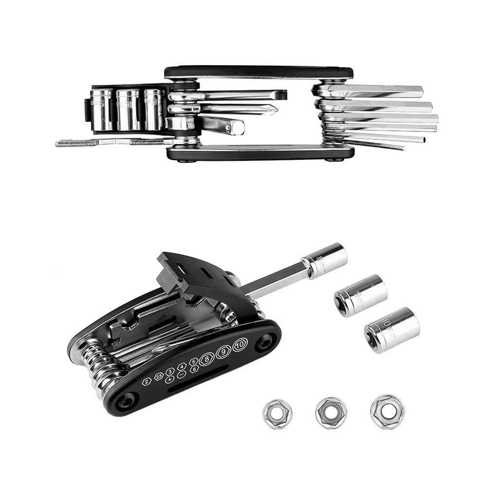 16-in-1 Multi-Purpose Key Spoke Wrench Repair Tool Kit – Compact Bike & Cycle Maintenance Tool