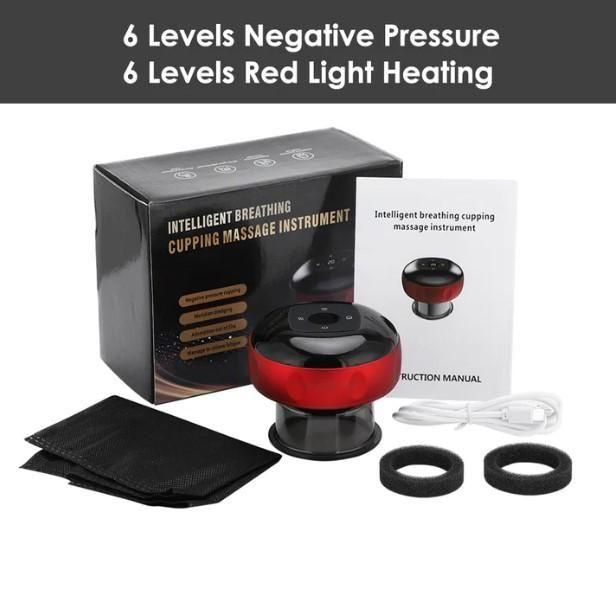 Electric Cupping Therapy Machine – 12-Level Suction &amp; Heat Therapy Massager for Pain Relief and Muscle Recovery